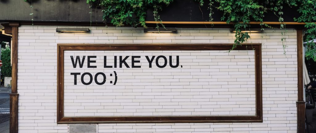We like you too quotes on wall